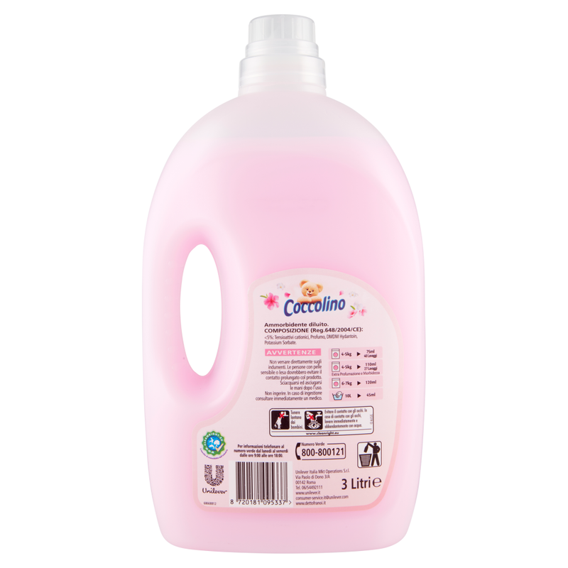 Coccolino Softener Silk Sensation, Ammorbidente Sensazione Seta, 40 Washes, 3 Liter
