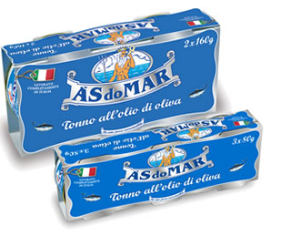 A'S do Mar Olive Oil Tuna, 3x80g Can (Pack of 3)