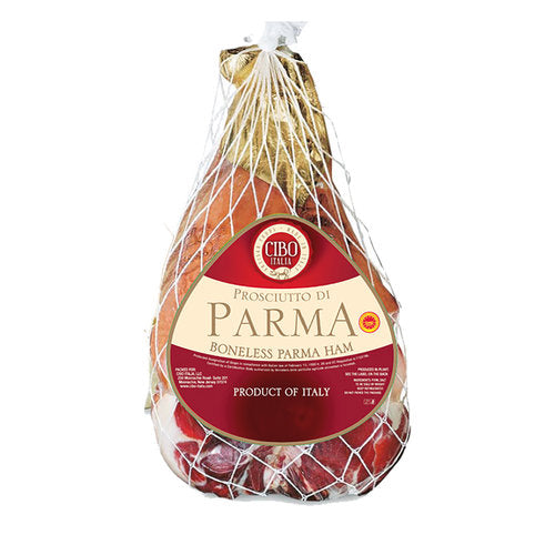 Cibo Prosciutto Di Parma Addobbo Round Unpressed, Red Label, Aged 16 months, Approx 17 lb