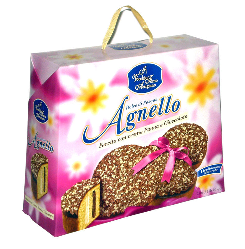 Vecchio Forno Agnello filled w/ Cream & Chocolate 750 gr.