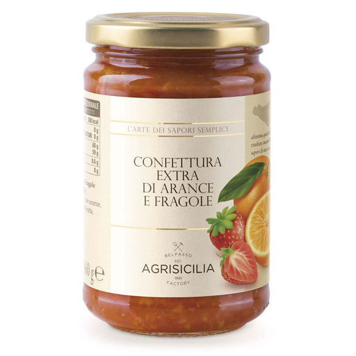 Agrisicilia Orange and Strawberry Jam, 12.7 oz | 360g