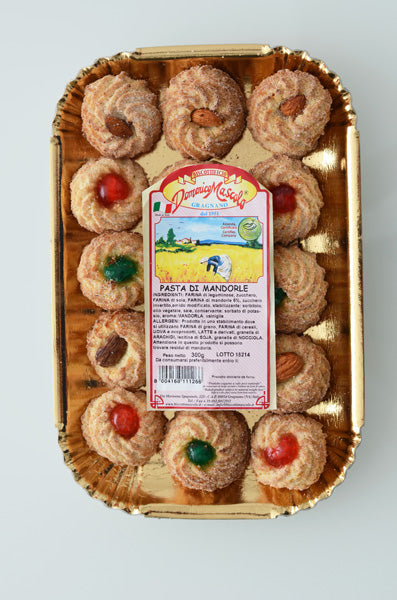 Biscotti Mascolo, Almond Paste Cookies Italian, 300g (10.58 oz)