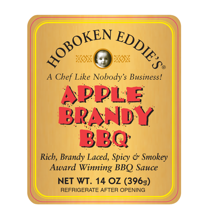 Hoboken Eddie's Apple Brandy BBQ, 14 oz