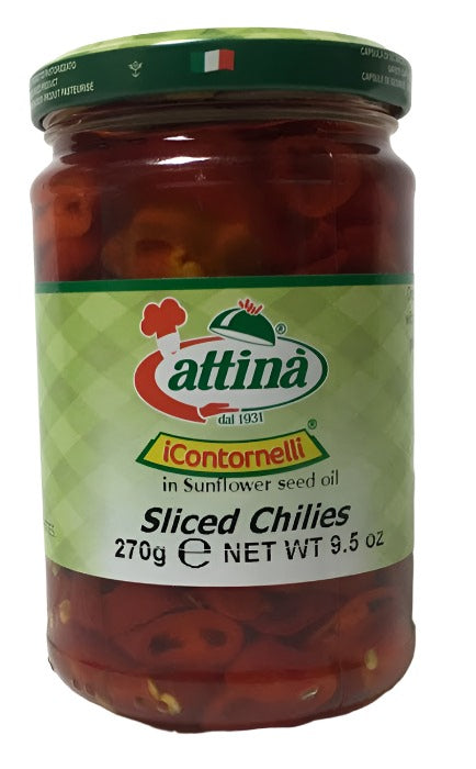 Attina Peperoncini Piccanti Tagliati, Sliced Chillies, 520g