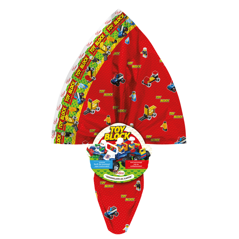 Dolgam Toy Block Surprise, Milk Chocolate Egg, 10 oz | 300g