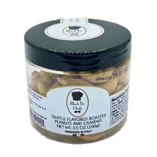 Black Tie Chefs Truffle Flavored Roast Peanuts And Cashews, 3.5 oz | 100g