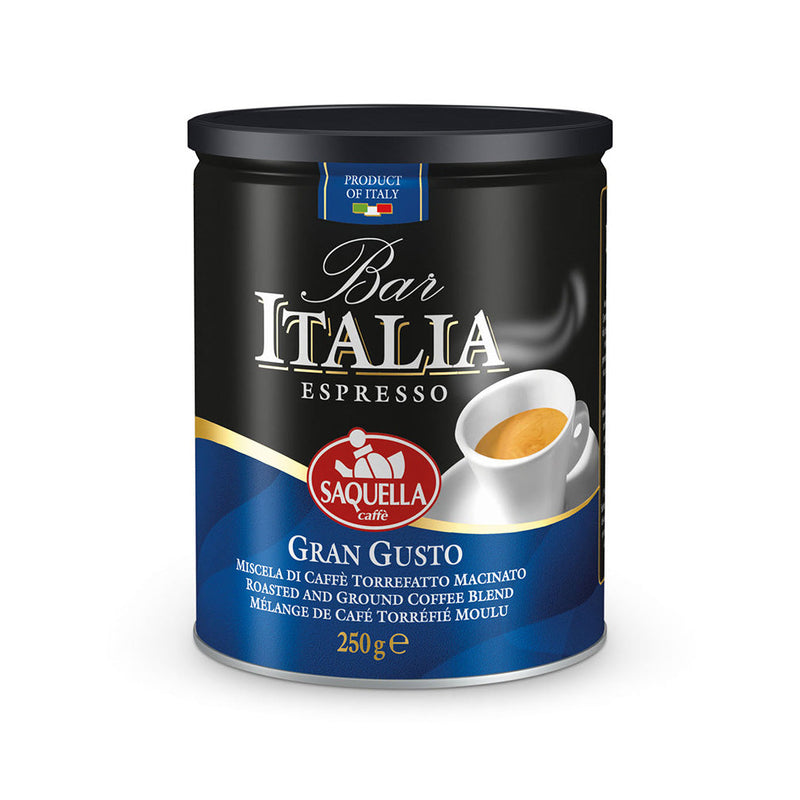 Saquella Caffe Bar Italia Gran Gusto Tin, 8.8 oz | 250g