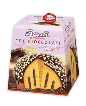 Baul Panettone 3 Cioccolates, 28.2 Oz