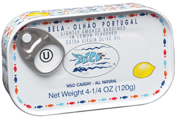 Bela Smoked Sardine Lemon Flavored Extra Virgin Olive Oil 120g