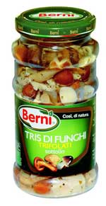 Berni Tris Di Funghi Trifolati (Tris of mushrooms) 280g