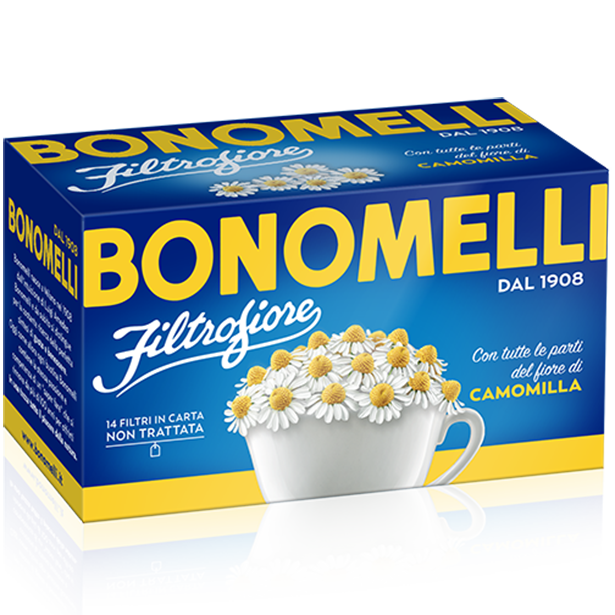 Bonomelli Chamomile Herbal Tea, 14 Bags, 0.99 oz | 28g, 898193001399