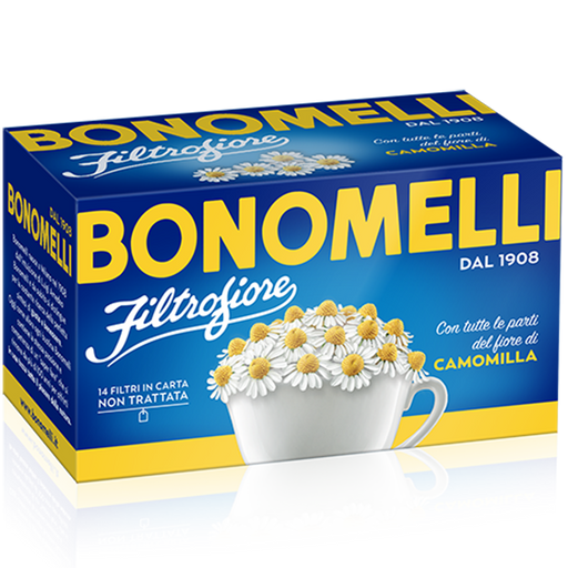 Bonomelli Chamomile Herbal Tea, 14 Bags, 0.99 oz | 28g, 898193001399