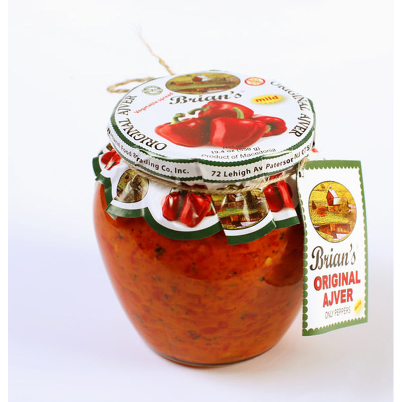Brian's Original Ajver Mild, Only Peppers, 19.4 oz - 550g