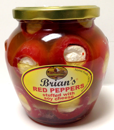 Brian's Red Peppers Stuffed with Soy Cheese, 580g