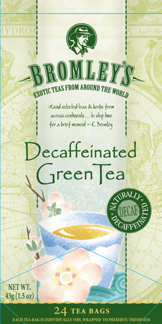 Bromley's Decaffeinated Green Tea, 24 Tea Bags, 43g