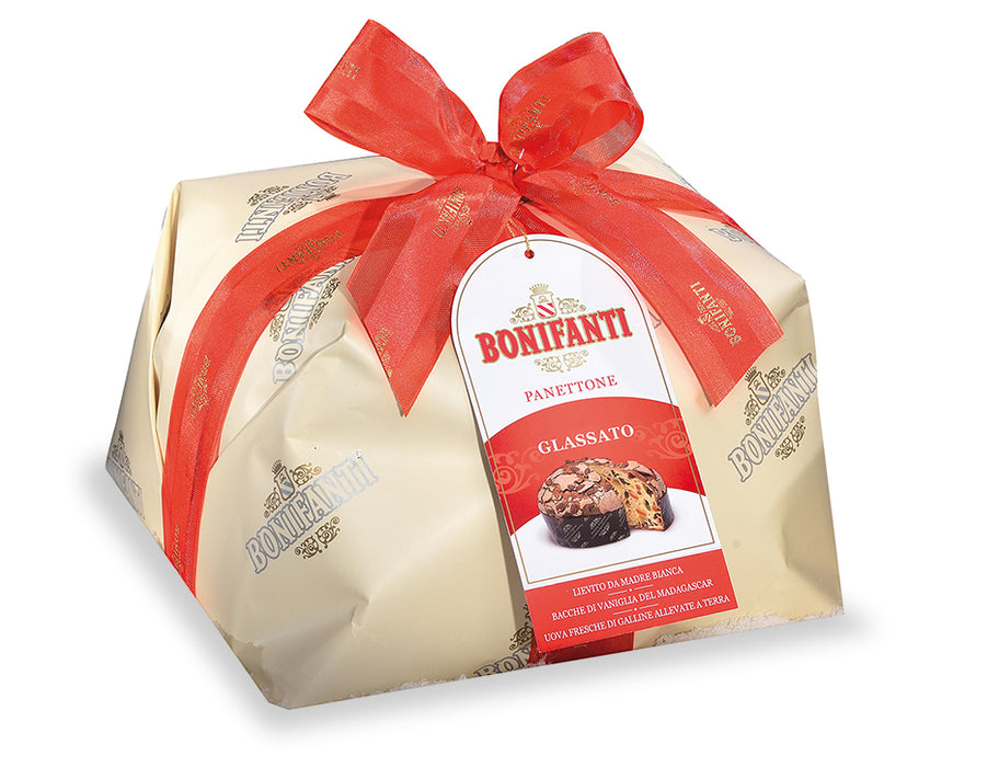 Bonifanti Panettone Classical Glazed with Hazelnuts and Almonds, 35.2 oz | 1kg