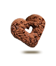 Falcone Cocoa Hearts With Chocolate Chips Cookies, 17.6 oz | 500g