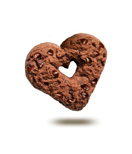 Falcone Cocoa Hearts With Chocolate Chips Cookies, 17.6 oz | 500g