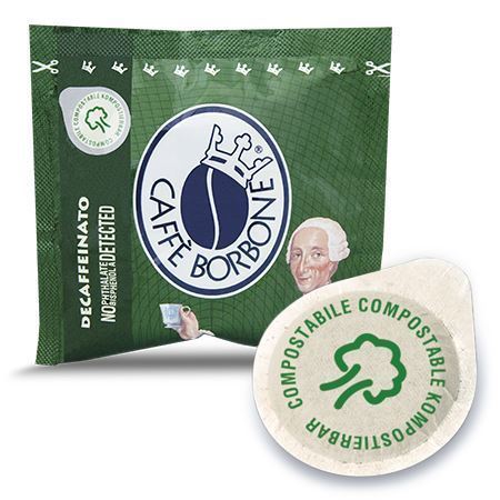 CAFFÈ BORBONE - MISCELA VERDE / DEK - DÉCAFÉINÉ - Box 50 DOSETTES ESE44 7.2g