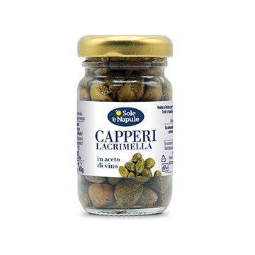 O Sole E Napule Capers in Vinegar, 2.1 oz | 60g