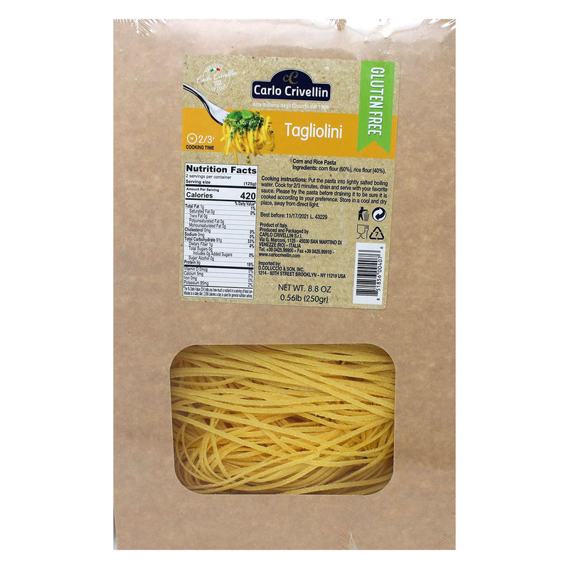 Carlo Crivellin Gluten Free Tagliolini, 8.8 oz | 250g