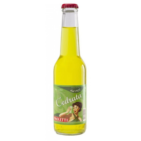 Paoletti Cedrata, Citron, Soft Drink, Made in Italy, 8.4 fl oz | 260 mL