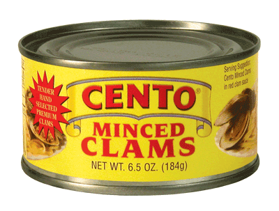 Cento Minced Clams, 184g Can