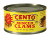 Cento Minced Clams, 184g Can