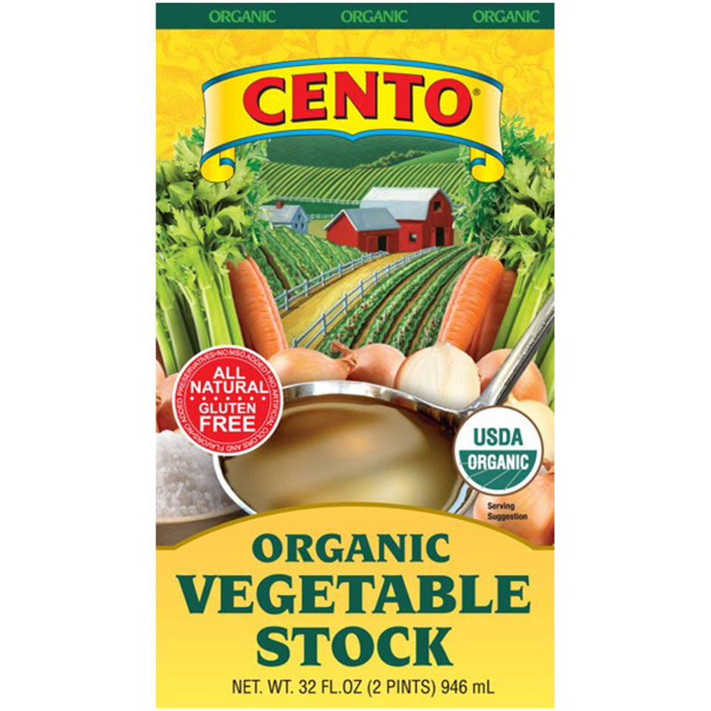 Cento Organic Vegetable Stock, 32 FL. OZ.