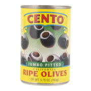 Cento Jumbo Pitted California Ripe Olives, 5.75 oz