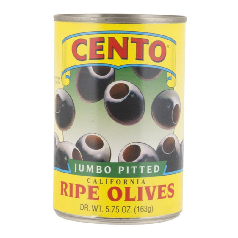 Cento Jumbo Pitted California Ripe Olives, 5.75 oz