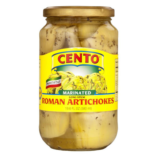 Cento Marinated Roman Artichokes, 19.6 oz | 580 ml