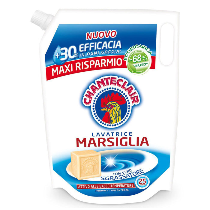 Chanteclair Lavatrice Marsiglia, Washing Machine Detergent, 25 Loads Refill, 42 oz | 1250 ml