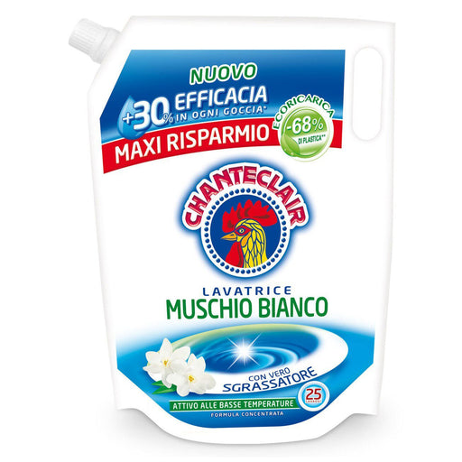 Chante Clair Lavatrice Muschio Bianco, Washing Machine Detergent, 25 Loads Refill, 42 oz | 1250 ml