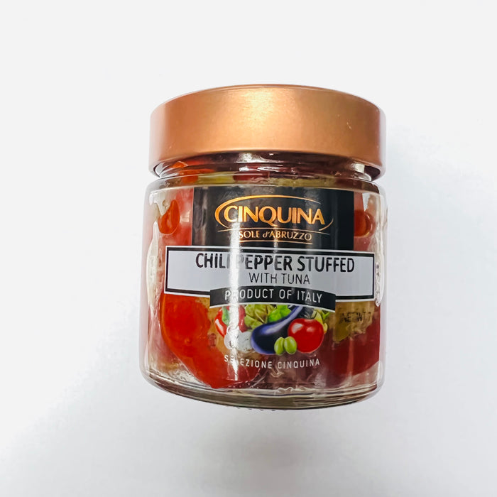 Cinquina Chilli Peppers Stuffed with Tuna, 7.7 oz | 190g