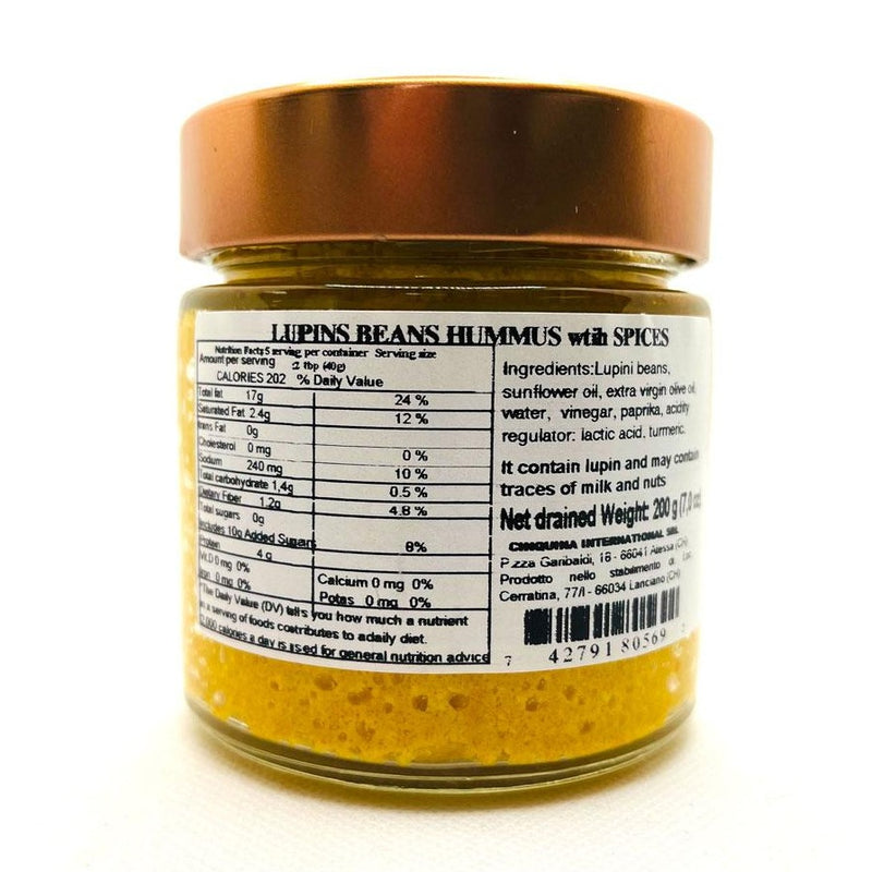 Cinquina Lupini Beans Hummus With Spices, 7 oz | 200g