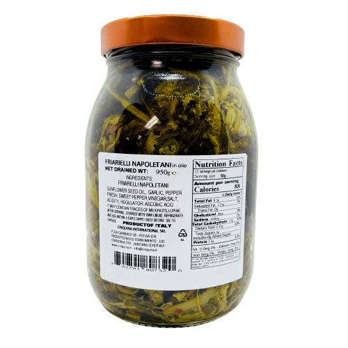 Cinquina Friarielli Napoletani in oil, Broccoli Rabe, 1062 ml