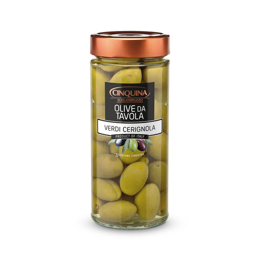 Cinquina Green Cerignola 3G Olives, 11.35 oz