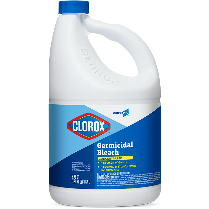 Clorox Germicidal Bleach Concentrated, 121 oz