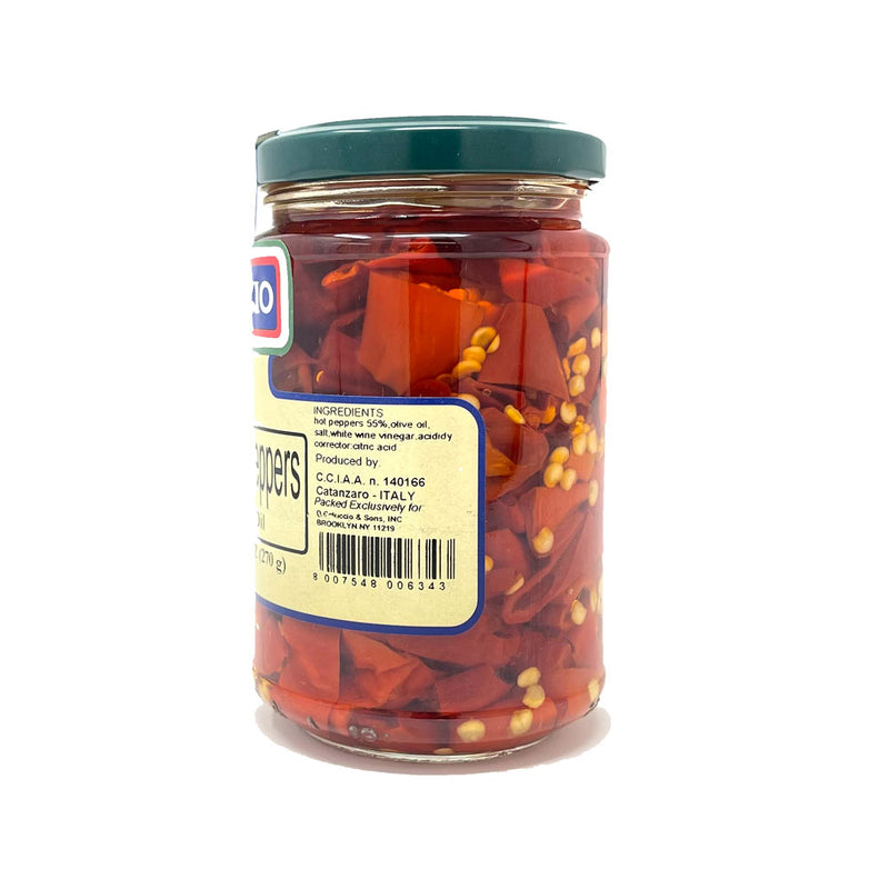 Coluccio Hot Sliced Peppers in Olive Oil, 9.52 oz | 270g