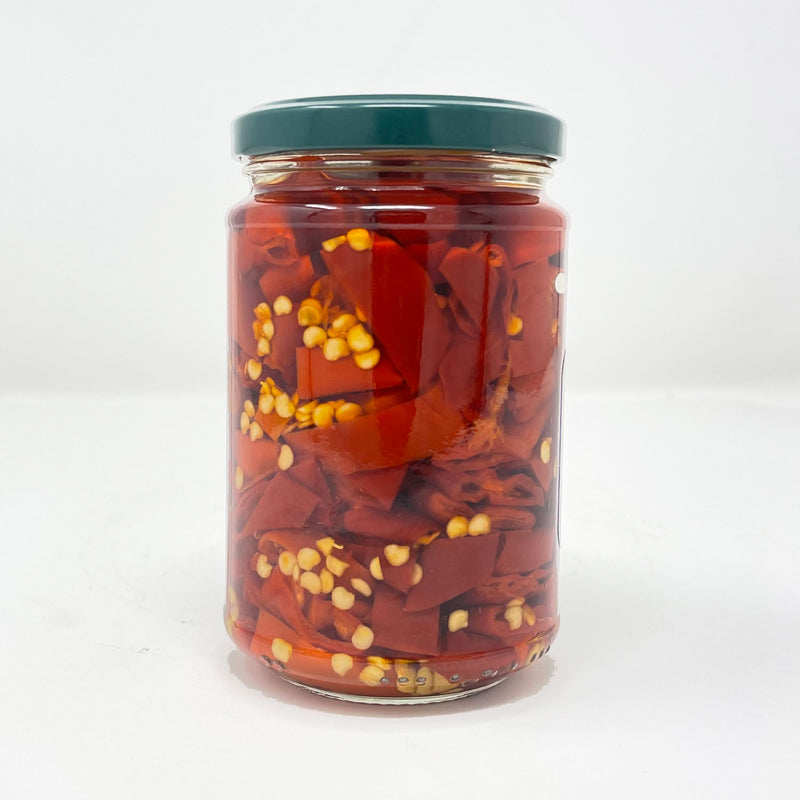 Coluccio Hot Sliced Peppers in Olive Oil, 9.52 oz | 270g