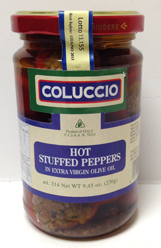 Coluccio Hot Stuffed Peppers, 270g