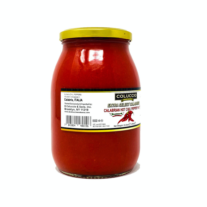 Coluccio Calabrian Hot Chili Pepper Paste Sauce, 33.5 oz