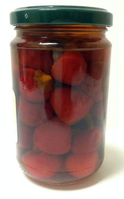 Coluccio Round Hot Chilly Peppers in EVO, 9.52 oz