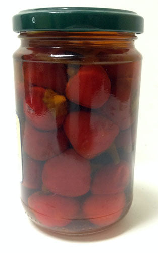 Coluccio Round Hot Chilly Peppers in EVO, 9.52 oz