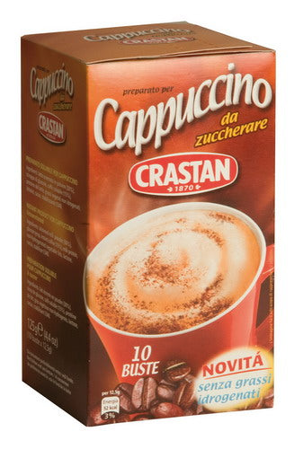 Crastan UNSWEETENED CAPPUCCINO - 10 single-portion bags
