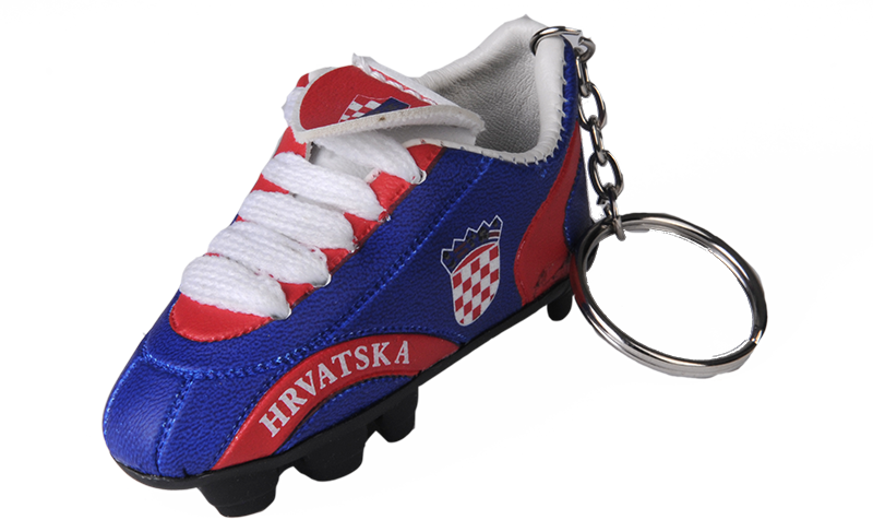Crocia Key Rings Croatia Blue Soccer Shoe Keychain – Mini Cleat Key Ring — Piccolo's ...