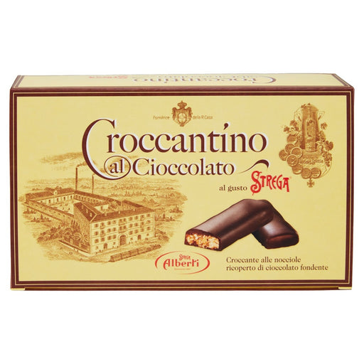 Strega Alberti Croccantino al Cioccolato Strega, Chocolate Nougat with Strega Liqueur, 10.58 oz | 300g