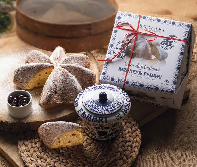 Borsari Cuor di Pandoro With Amarena Fabbri Cherries, 26.45 oz | 750g