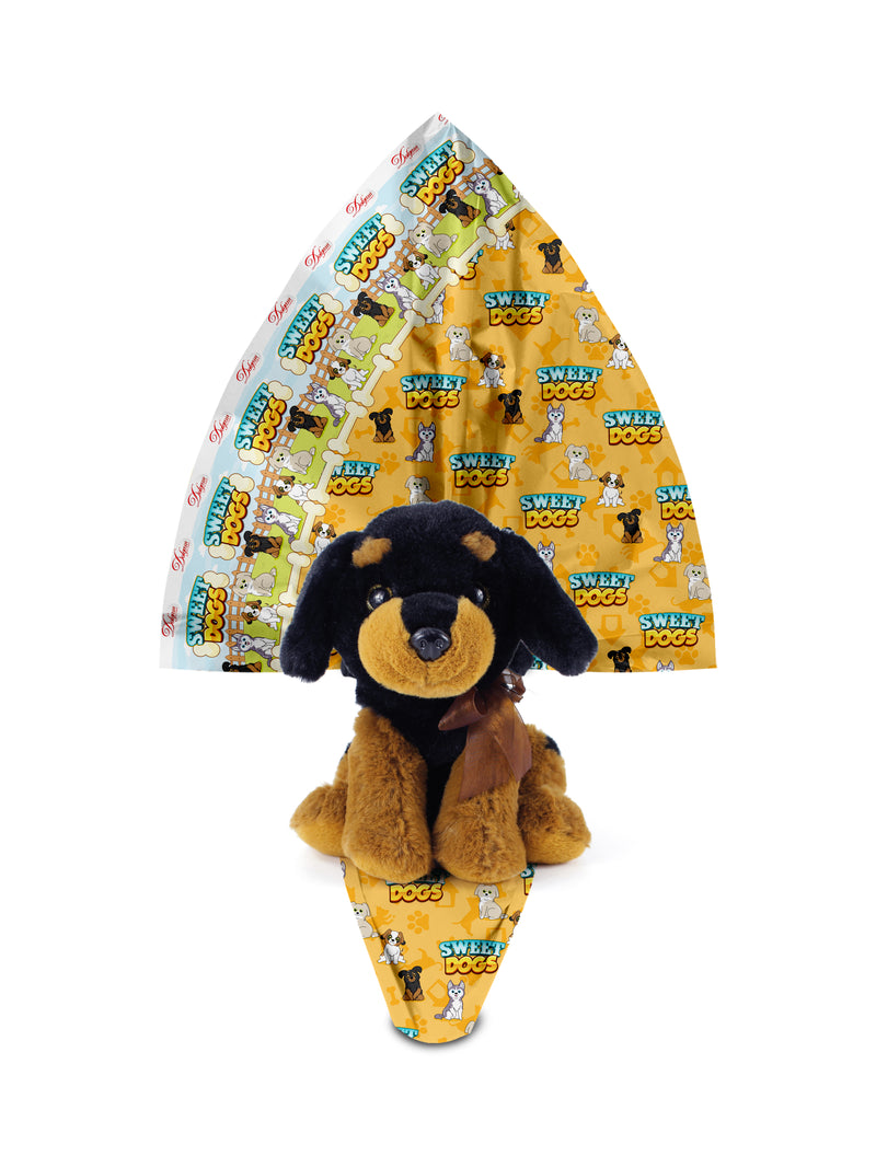 Dolgam Sweet Dogs, Milk Chocolate Egg, Made in Italy, DOGS300, 10 oz | 300g